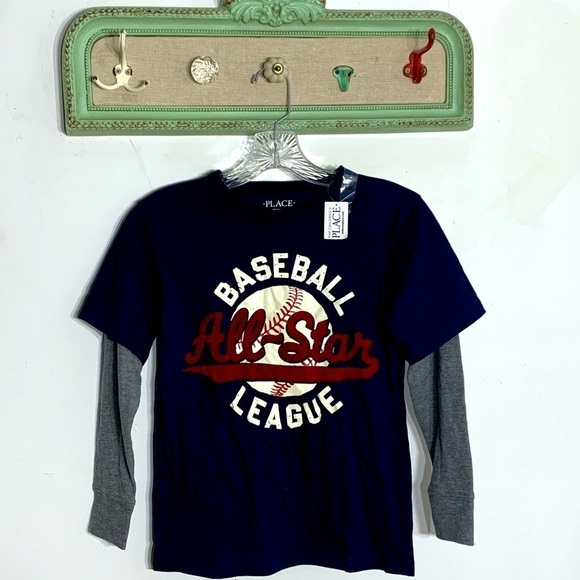 Children’s Place Baseball layer long sleeve thermal t-shirt kids tee new w tag - Picture 1 of 5